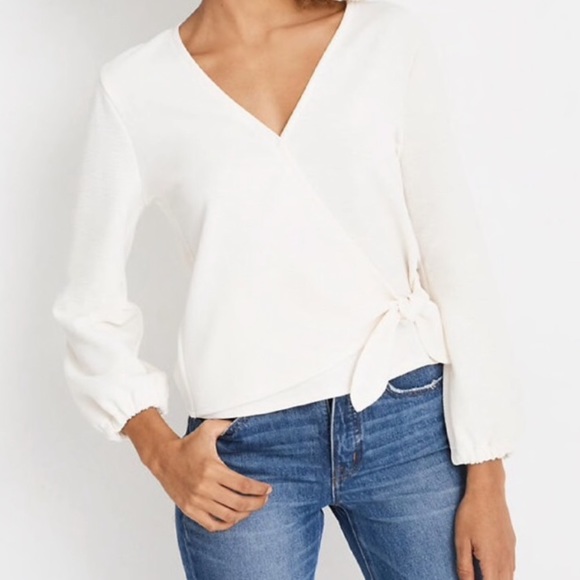 Madewell Tops - NWT Madewell Texture & Thread Crepe Wrap Top